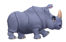 Gif animé rhinocéros court