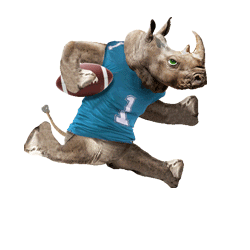 Gif animé rhinocéros rugby