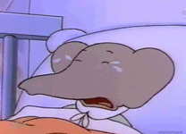 Gif animé Babar pleure