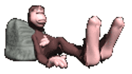 Gif animé Bigfoot couché