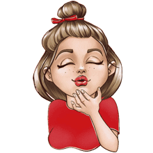 gros bisou fille