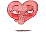 bisou coeur