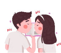 bisou amoureux