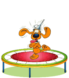 Gif animé Bill trampoline