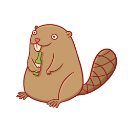 image gif de castor