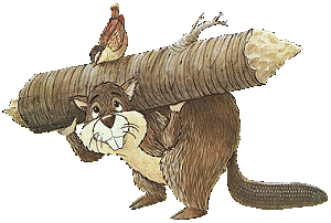 Gif animé animal castor