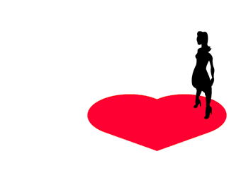 Gif animé coeur comique