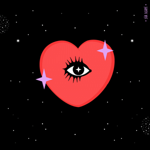 Gif animé coeur cactus