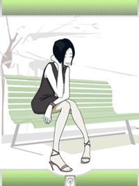 Gif animé coeur femme