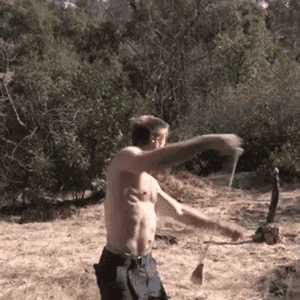 Gif animé de fronde lancé raté