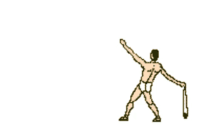 Gif animé de fronde homme
