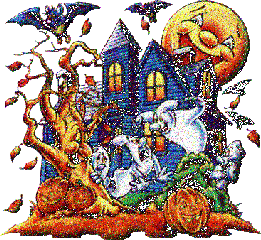 Gif Halloween maison hantée