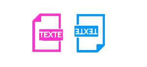 texte à l'envers