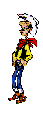Gif animé Lucky Luke rit