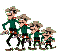 Gif animé Lucky Luke marche