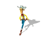 Gif animé Lucky Luke tire