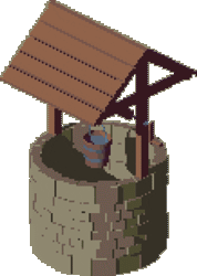 Gif animé puit seau