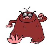 Gif animé taupe marche
