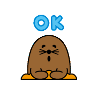 Gif animé taupe ok