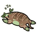 Gif animé taupe dort