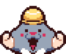 Gif animé taupe rit